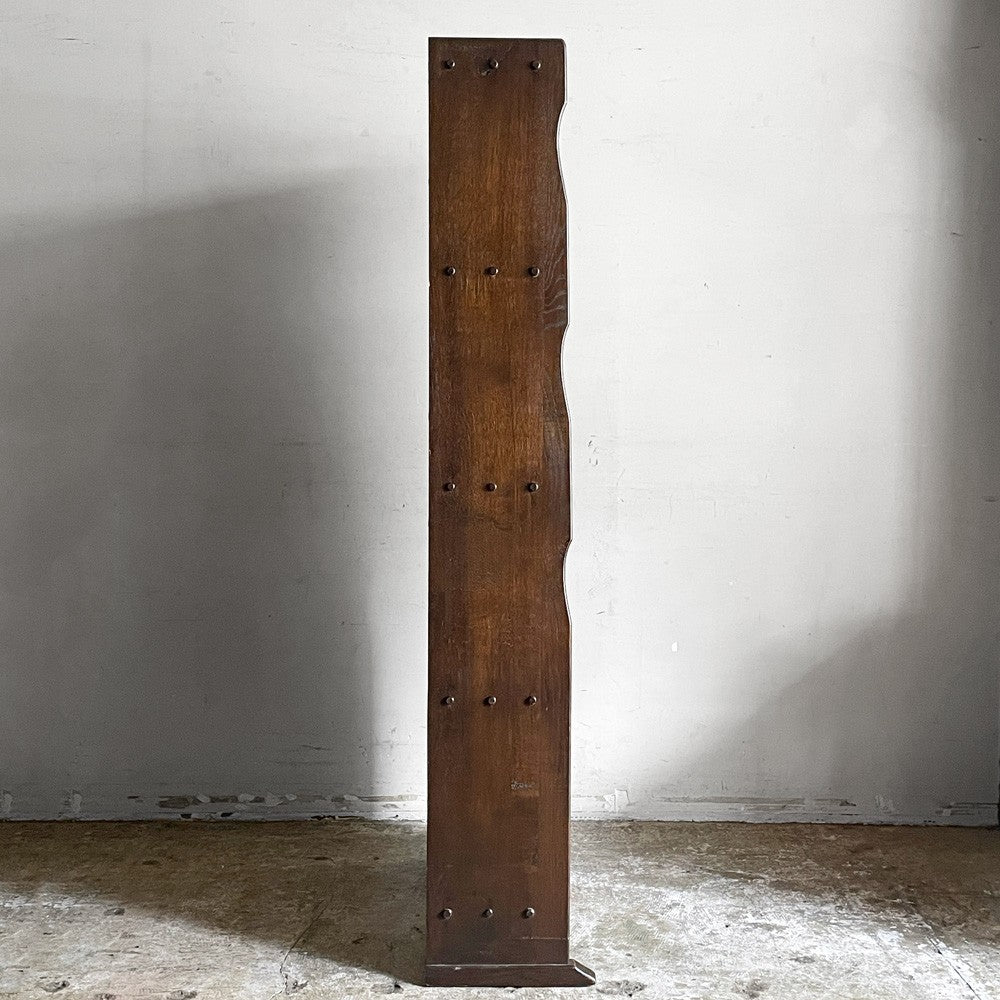 オランダ ビンテージ オーク材 ブックケース ブックシェルフ 本棚 飾り棚 書棚 収納 H148cm ヨーロッパ ■