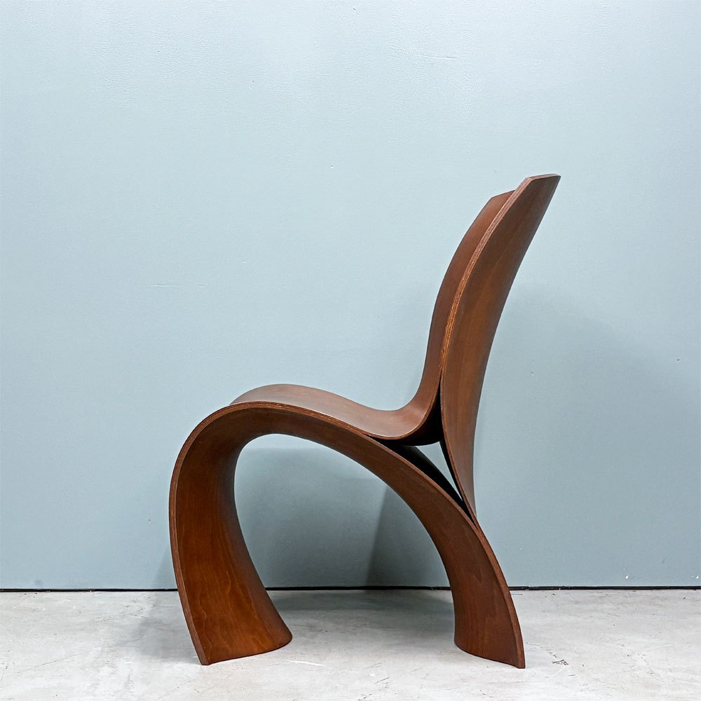 モローゾ MOROSO スリースキンチェア Three Skin Chair ロン・アラッド Ron Arad ブナ材 プライウッド 3D曲げ加工 ◎