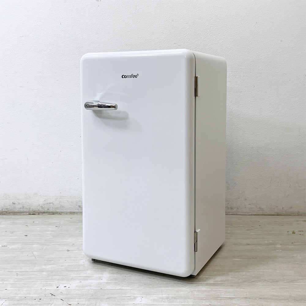 コンフィー COMFEE' 1ドア 冷蔵庫 93L 右開き RCD93WHS レトロデザイン 2025年製 ●
