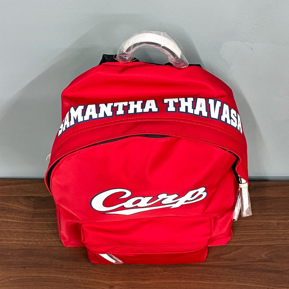 サマンサタバサ Samantha Thavasa 広島東洋カープ コラボ リュック バックパック チャーム付き 未使用品 B ◎