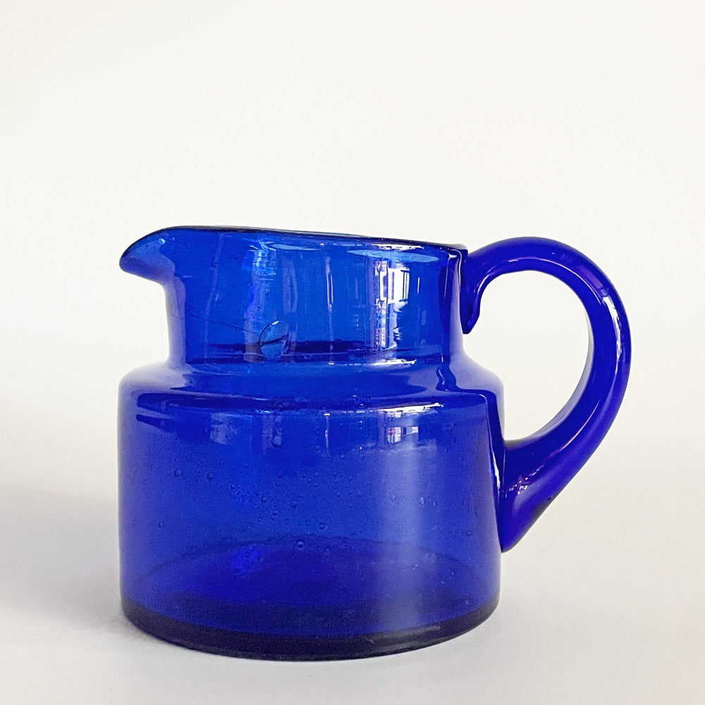 ボダ BODA ガラス ピッチャー 50ml ブルー 973/50 エリック・ホグラン Erik Hoglund ビンテージ スウェーデン 北欧食器 ■