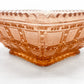 インペリアルグラス Imperial Glass ビーデッドブロック Beaded Block ボウル ピンク USビンテージ ●