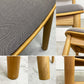 無印良品 MUJI 木製 リビングダイニング チェア 布座 オーク材プライウッド シンプルナチュラル A ●