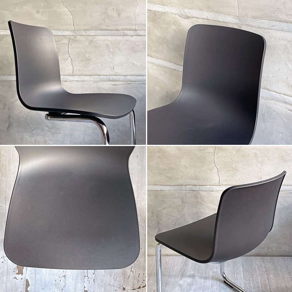 ヴィトラ Vitra ハル RE キャンチレバー HAL RE CANTILEVER ダイニングチェア ブラック ジャスパー モリソン カンチレバー モダン B ♪