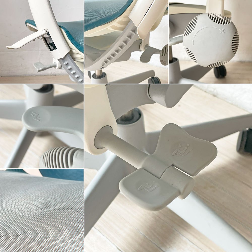 ハーマンミラー Herman Miller ミラ2チェア Mirra2 デスクチェア バタフライバック ダークターコイズ メッシュシート studio7.5 ★