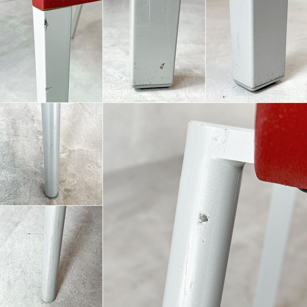 ヴィトラ vitra. ゼロスリー .03 ダイニングチェア スタッキングチェア マールテン・ヴァン・セーヴェレン Maarten Van Severen レッド A ★