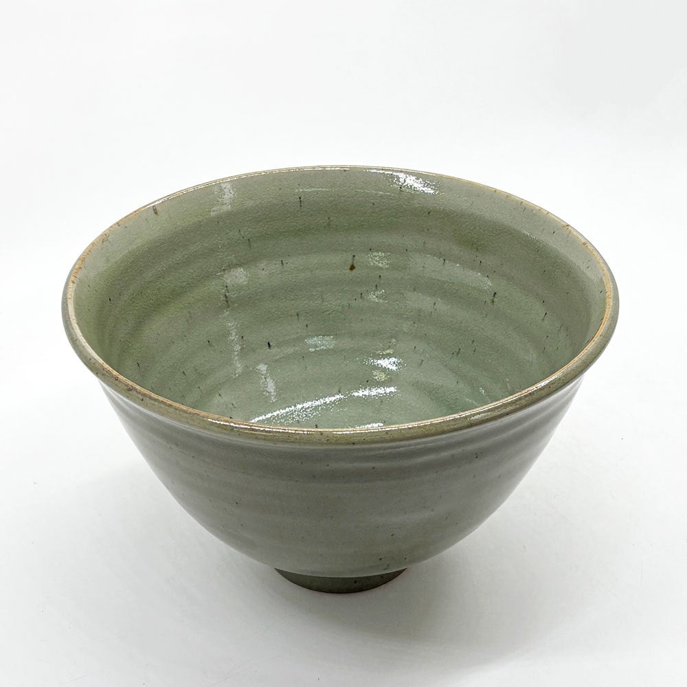 マルガレーテンヘーエ Keramische Werkstatt Margaretenhohe ボウル 丼 グリーン系 ろくろ目 李英才 現代作家 艶あり A ●