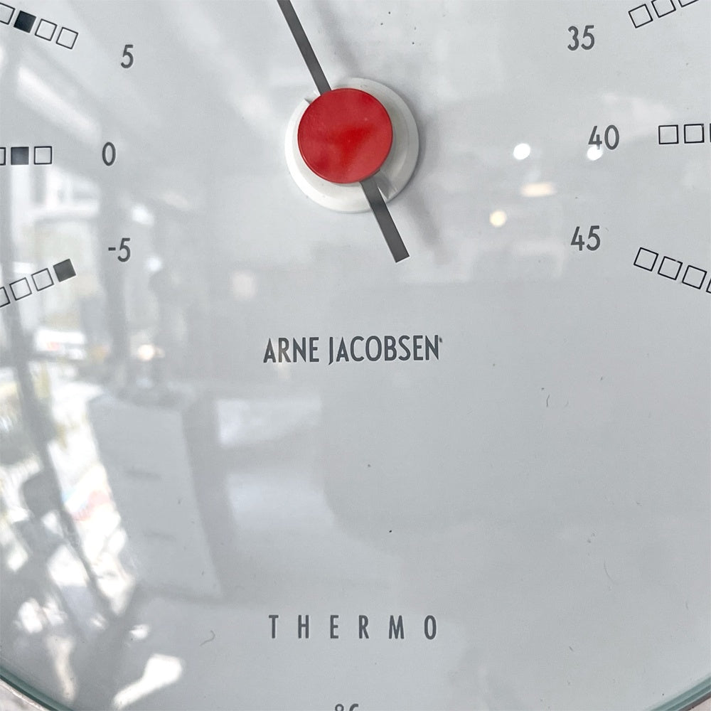 ローゼンダール Rosendahl アルネ・ヤコブセン バンカーズ Bankers 温度計 Thermometer ウェザーステーション Φ12cm ★