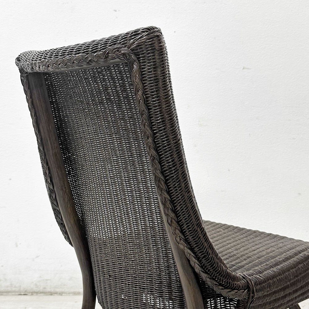 ワイスワイス WISE WISE ジャワ JAWA サイドチェア ダイニングチェア ガーデンチェア ラタン×ペーパーコード ブラウン RPC-101 アジアン リゾートスタイル ●