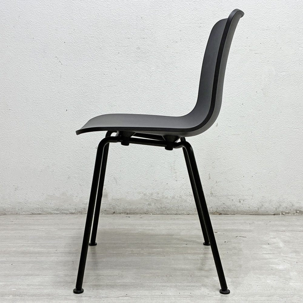 ヴィトラ vitra ハルチューブ HAL Tube サイドチェア ダイニングチェア ブラック ジャスパー・モリソン ●