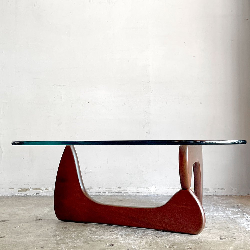 ヴィトラ vitra ノグチ コーヒーテーブル Noguchi Coffee Table イサムノグチ Isamu Noguchi ガラス天板 厚19mm ウォールナット材 ミッドセンチュリー 名作 ■