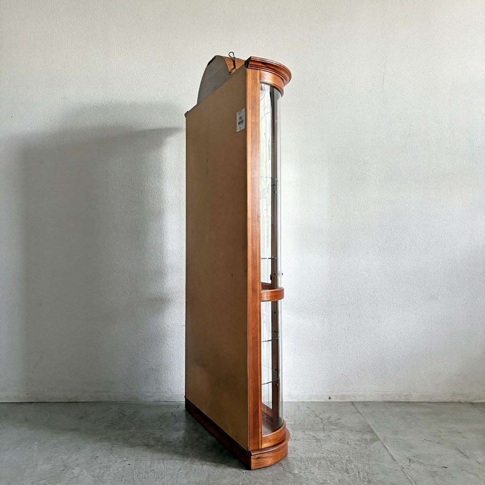 プラスキファニチャー Pulaski Furniture キュリオケース ガラスキャビネット 飾り棚 H214cm ガラス棚板 4段 照明付 アメリカ 〓