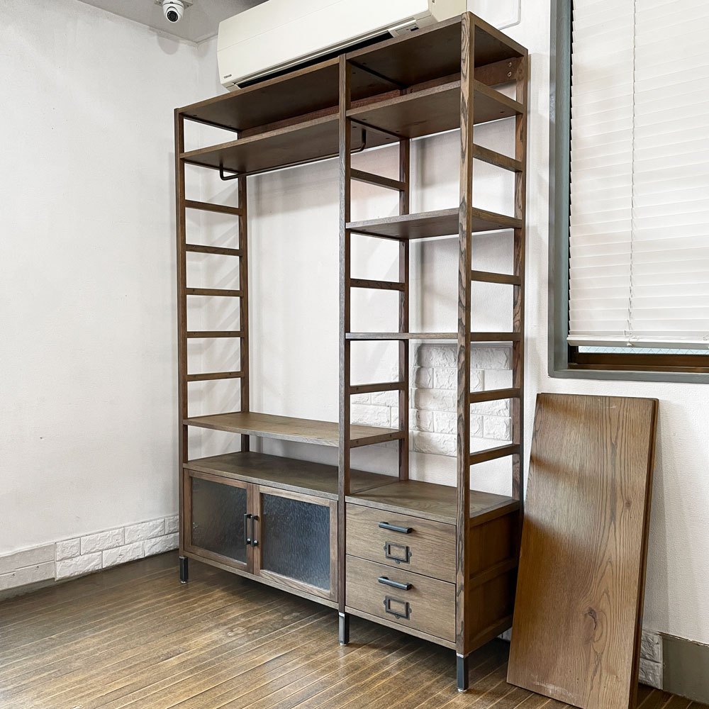 ジャーナルスタンダードファニチャー  journal standard Furniture ノマド NoMad ユニットシェルフ ハンガー ハイタイプ オーク材 USビンテージスタイル ◎