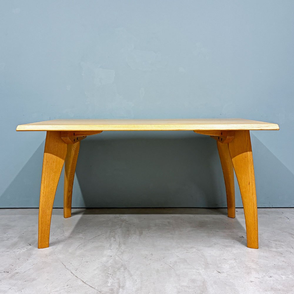 シラカワ家具 Shirakawa ダイニングテーブル オーク無垢材 W135cm 飛騨高山 クラフト家具 ナチュラルモダン ◎