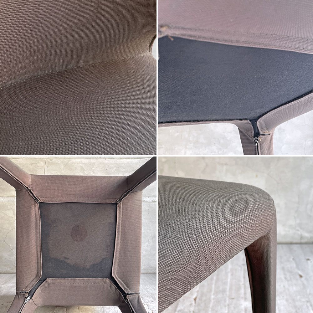 カッシーナ Cassina オラ 367 HOLA アームチェア ファブリック ハンス・ウェッツスタイン 参考定価￥228,000- 現状品 B ♪