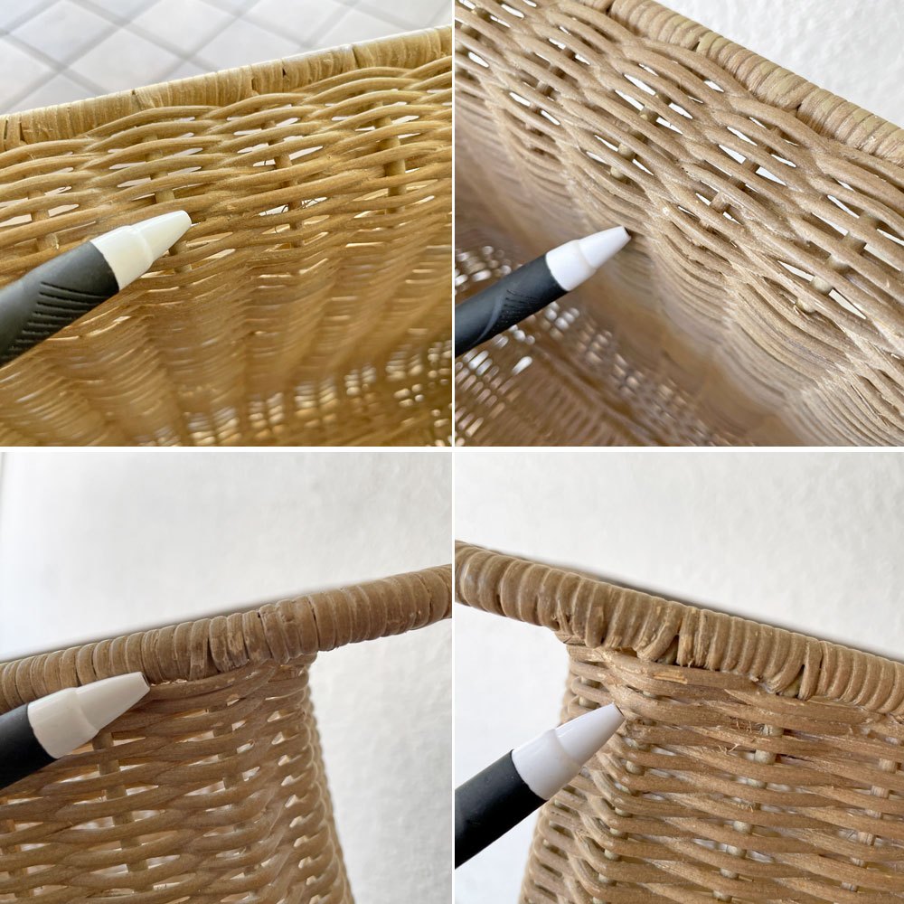 イデー IDEE ワラビー WALLABY バスケットスタンド BASKET STAND ラタン スチール ホワイト ◇