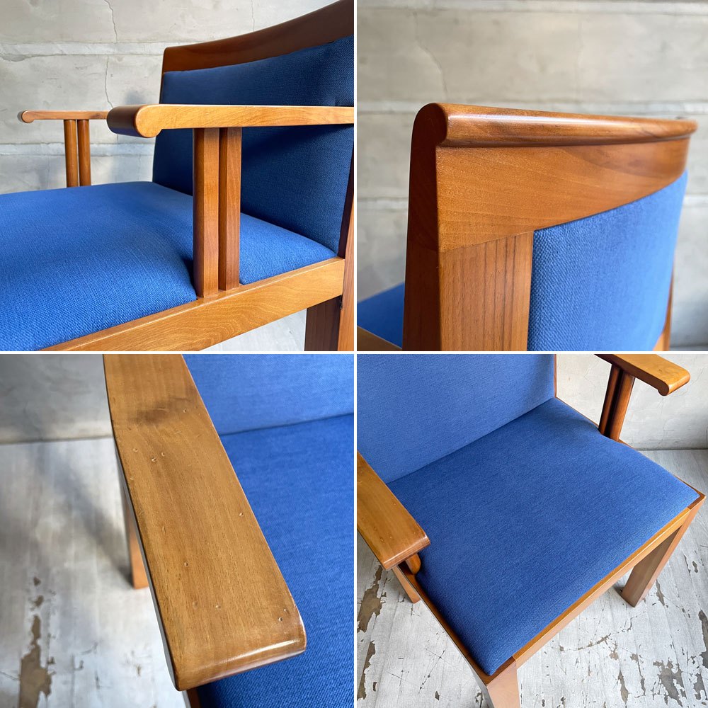 モルテーニ Molteni&C テアトロ Teatro アームチェア ダイニングチェア チェリー材 アルド ロッシ Aldo Rossi & ルカ メダ Luca meda イタリアビンテージ A