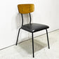ジャーナルスタンダードファニチャー journal standard Furniture j.s.F ヘンリー HENRY ダイニングチェア PVCレザー アイアン 廃番 B ●