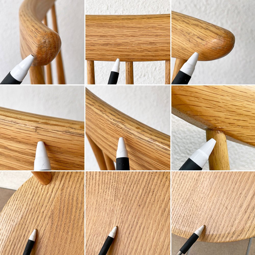 柏木工 KASHIWA KURA WINDSOR キッチンチェア ダイニングチェア W554A/K オーク無垢材 オイル仕上げ 定価50,600円 ◇