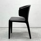 カッシーナ Cassina オラ 369 HOLA アームレスチェア ダイニングチェア 本革 ブラックレザー ハンス・ウェッツスタイン イタリア 定価￥418,000- C ●