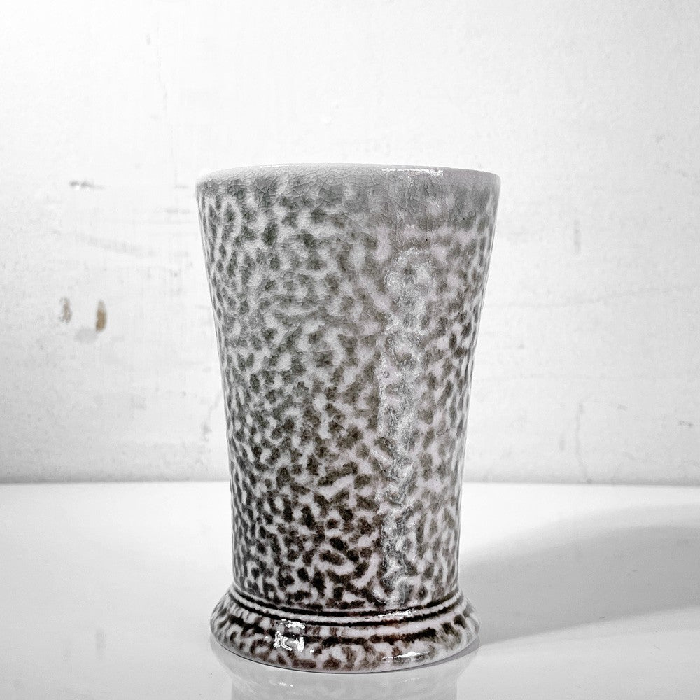 スティーブ・ハリソン Steve Harrison ビーカー グレー系 ソルトグレーズ ARTS&SCIENCE取扱 2017年 希少 現代作家 ■