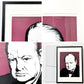 コンラッドリーチ CONRAD LEACH シルクスクリーン ウィンストン・チャーチル Winston Churchill アートフレーム 大型 ポスター 額装品 現代アート ポップアート イギリス ●