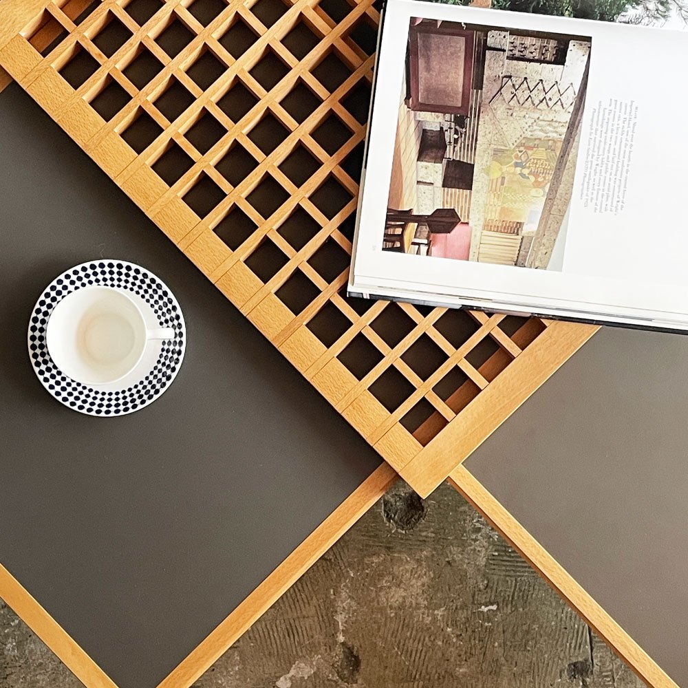 ベラート Bellato テトラテーブル Tetra Table チェリー材 ヴェルナール・ヴューアルヌッソン Bernard Vuarnesson 格子天板 イタリア ■