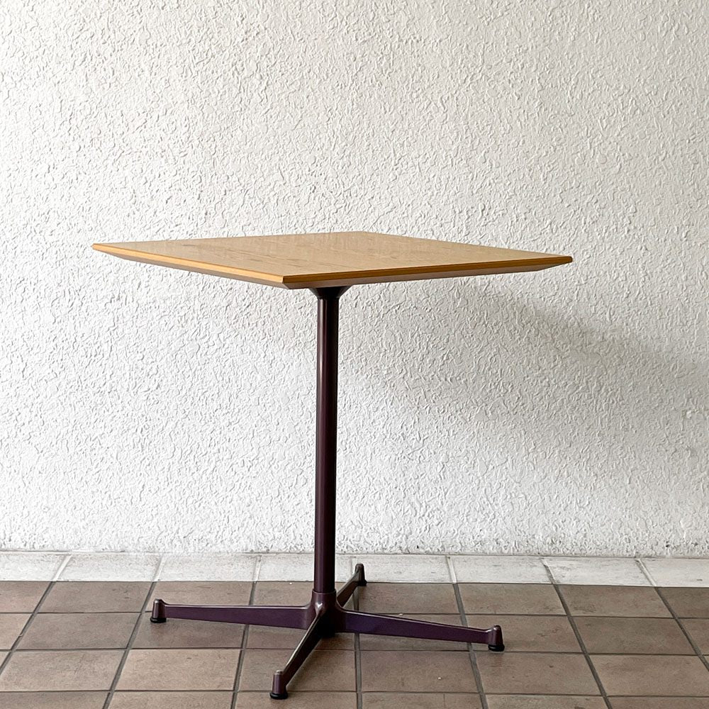 コッコレ coccole スクエアテーブル SQUARE TABLE カフェテーブル オーク材 ｗ60cm インダストリアルデザイン 定価￥51,700-◇