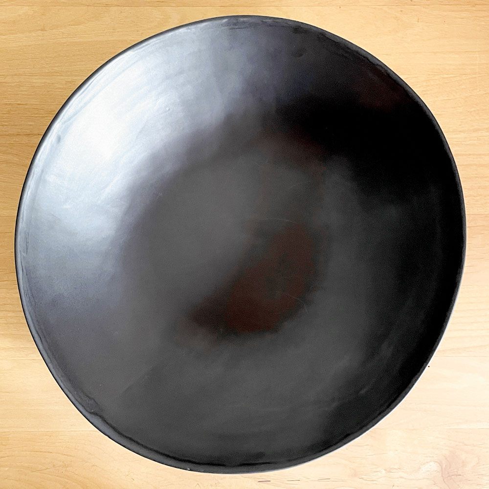 クリスチャンヌ ペロション Christiane Perrochon ストーンウェア STONEWARE ボウル プレート ブラックカラー イタリア 陶器 ハンドメイド 現代作家 ■
