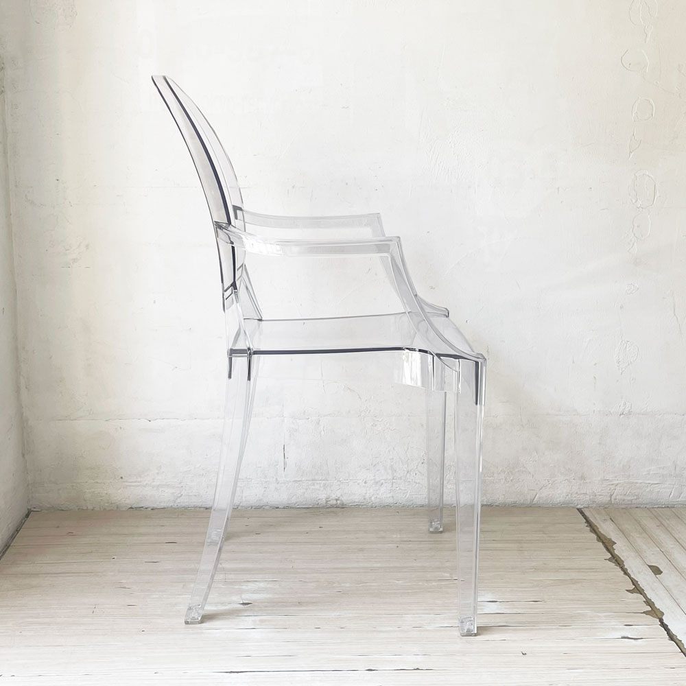 カルテル Kartell ルイゴースト LouisGhost アームチェア クリスタル スタッキング クリスタル フィリップ・スタルク Philippe Starck イタリア B ★