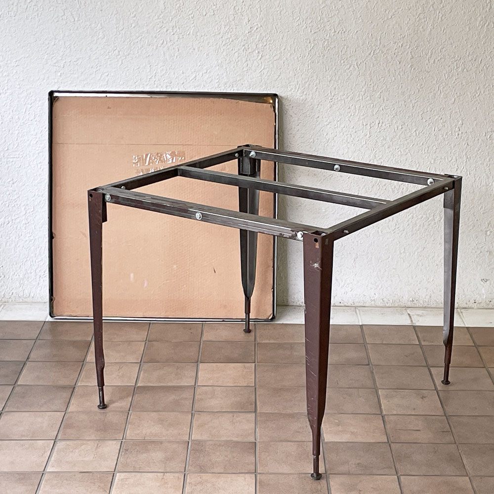 ダルトン DULTON スタンダード スクエアテーブル Standard Square Table ダイニングテーブル スチール ロウ インダストリアルテイスト 廃番 ◇