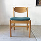 モモナチュラル MOMO Natural READY-MADE アントバックチェア ANT BACK CHAIR OAW MEDIUM teal green オーク材 ダイニングチェア 定価￥25,000- A★