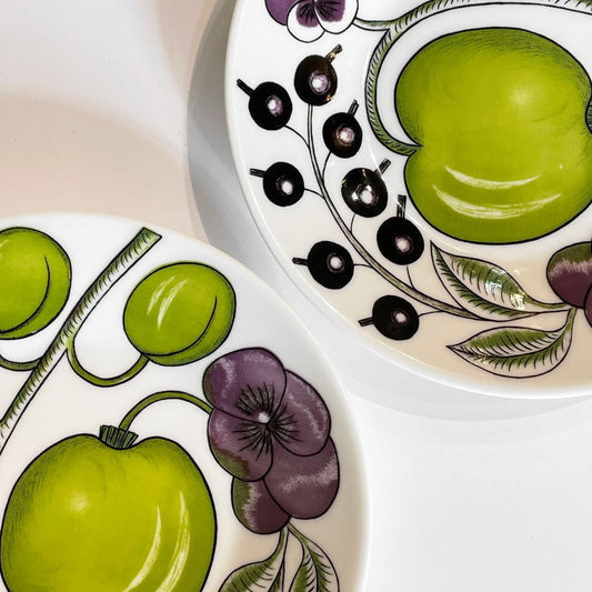 アラビア ARABIA パラティッシ PARATIISI プレート 16.5㎝ パープル 2枚セット 旧ロゴ 北欧食器 ◎