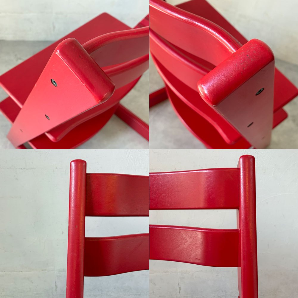 ストッケ STOKKE トリップトラップ TRIPP TRAPP ベビーチェア キッズチェア S/N3～ レッド  赤 ノルウェー 北欧家具★