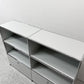 ユーエスエムハラー USM Haller モジュラーファニチャー キャビネット シェルフ 2列3段 2ドロワー 2ハーフドロワー ライトグレー アジャスター付き 定価￥427,488- ●