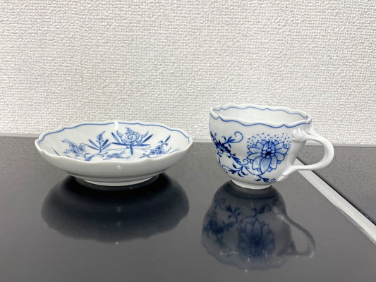 マイセン Meissen ブルーオニオン Blue Onion カップ&ソーサー C&S 美品 〓