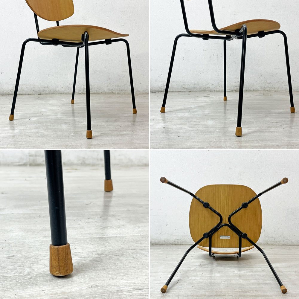 カールハンセン＆サン Carl Hansen & Son VLA26T Vegaチェア スタッキングチェア オーク材 ブラックスチール オイルフィニッシュ B ●