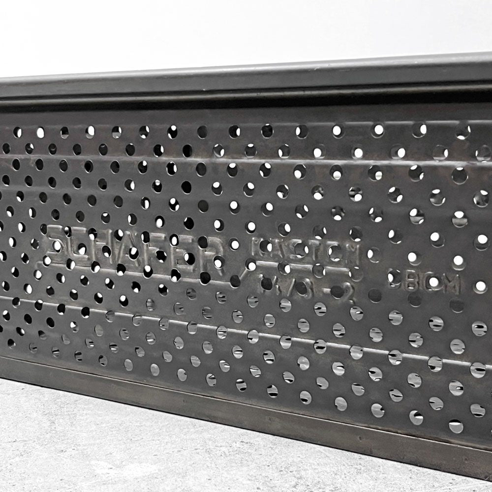 SCHAFER スタッキング ストレージボックス パンチングメタル インダストリアル ドイツビンテージ C ●