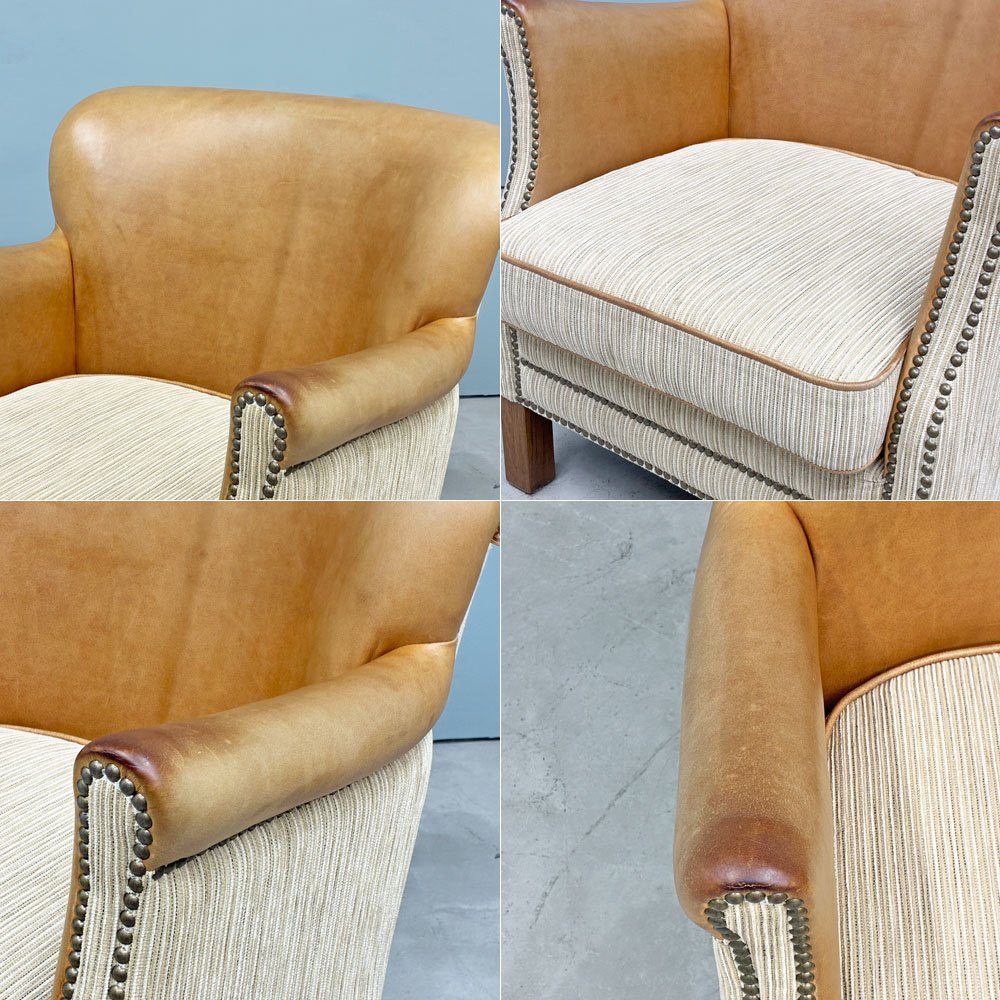 クラッシュゲート CRASH GATE タブレザーワークス tabu Leather Works プラムライトソファ PLUM LIGHT SOFA 1pソファ イージーチェア 廃番品 ◎