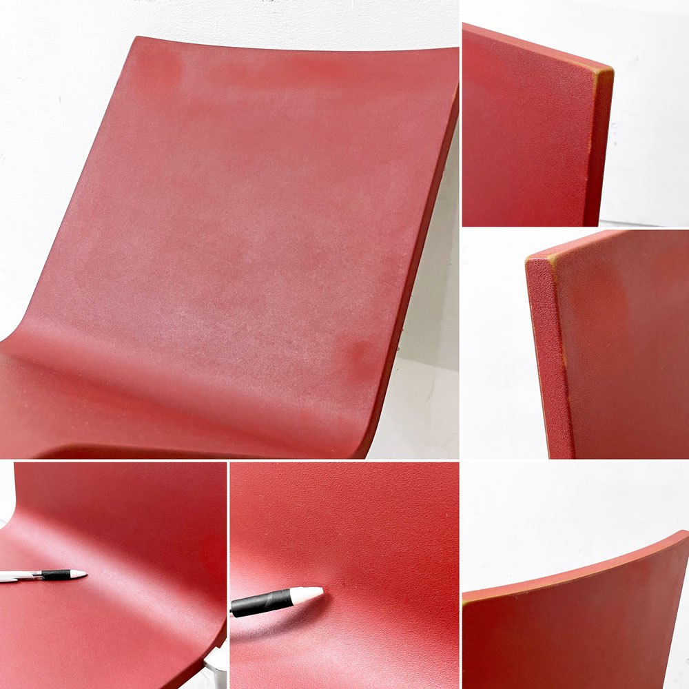 ヴィトラ vitra. ゼロスリー .03 ダイニングチェア スタッキングチェア マールテン・ヴァン・セーヴェレン Maarten Van Severen レッド C ●