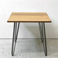 ガルト GART 1290 TABLE ダイニングテーブル カフェテーブル エルム古材×アイアン 幅80cm インダストリアルデザイン 工業系 ●