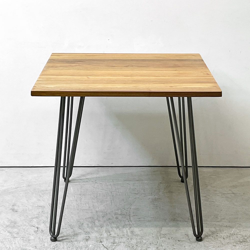 ガルト GART 1290 TABLE ダイニングテーブル カフェテーブル エルム古材×アイアン 幅80cm インダストリアルデザイン 工業系 ●