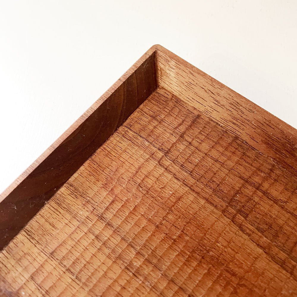 富井貴志 Takashi Tomii バケット皿 長角盆 トレイ 40×12cm ウォールナット材 木工 現代作家 Style-Hug Gallery オリジナル ◎