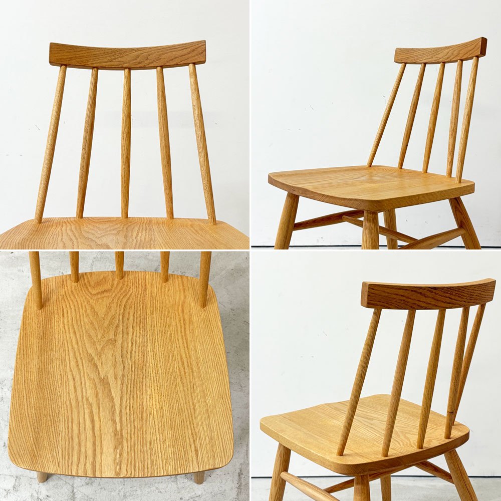 モモナチュラル MOMO Natural SB CHAIR ダイニングチェア オーク無垢材 オイルフィニッシュ ナチュラル ウィンザースタイル B ●