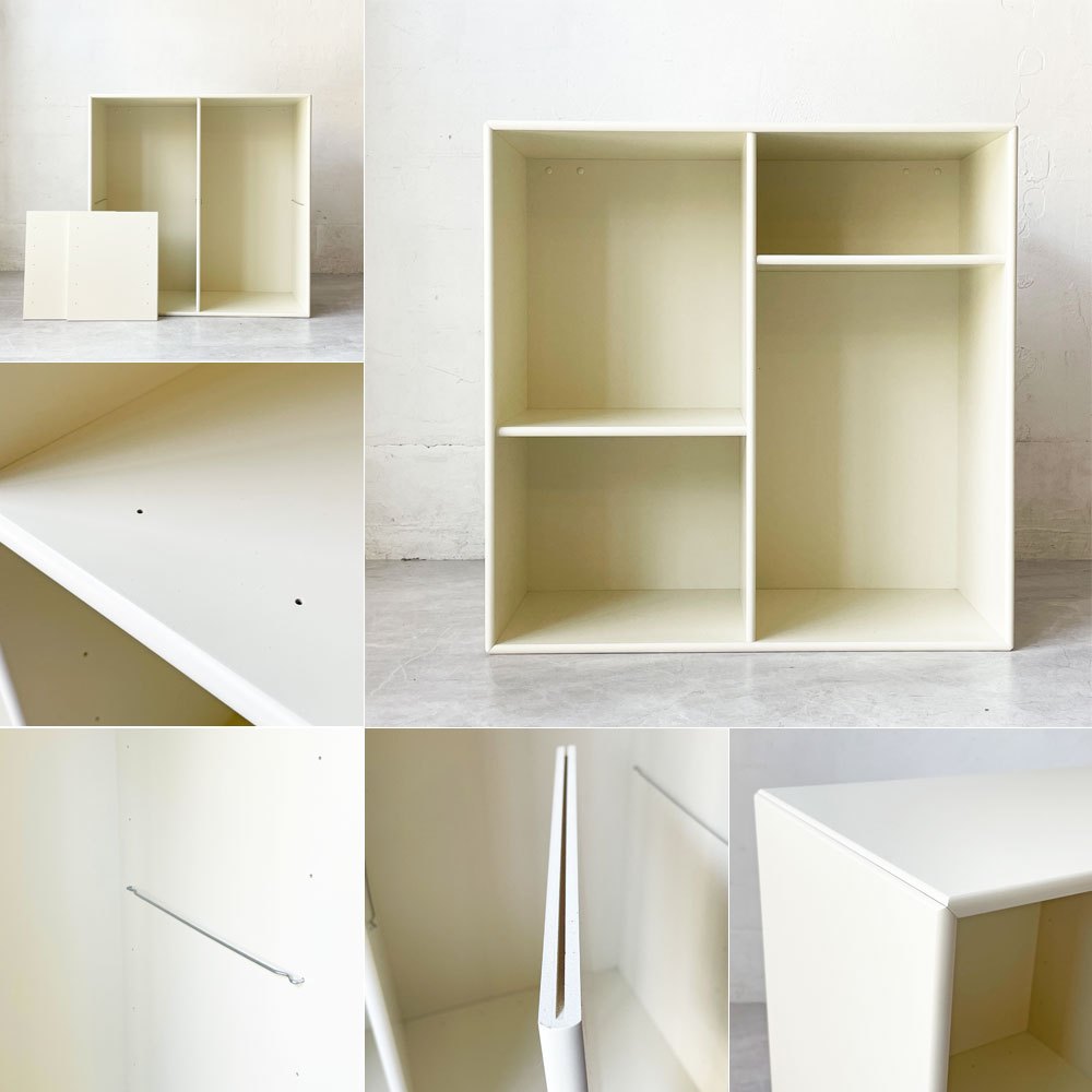 モンタナ MONTANA ベーシックシェルフ BASIC SHELF 1112 システムシェルフ 2列2段 オープンシェルフ アイボリー オフホワイト デンマーク ★