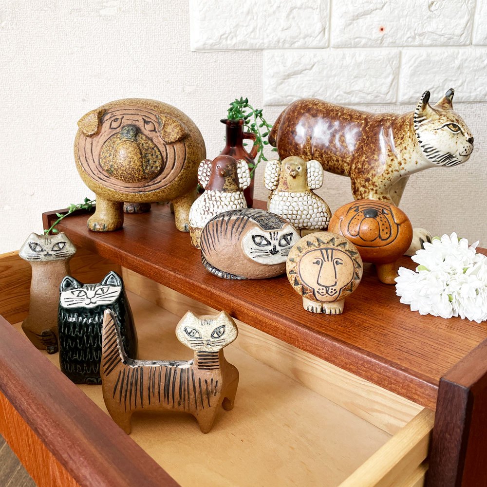 グスタフスベリ GUSTAVSBERG ケンネル Kennel ブルドッグ Bulldog Mini ミニ H6.5cm 陶製フィギュリン リサ・ラーソン スウェーデン 北欧ビンテージ ◎