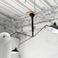 イデー IDEE シュスポンション・トワ・ブラ・ピヴォタン SUSPENSION 3 BRAS PIVOTANTS シーリングランプ 3灯 セルジュ・ムーユ 定価￥239,900- ★