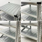 メタルシステム METALSISTEM スーパー123シリーズ SUPER123 スチールシェルフ STEEL SHELF 4段 W68xD61.5xH93cm イタリア製 ●