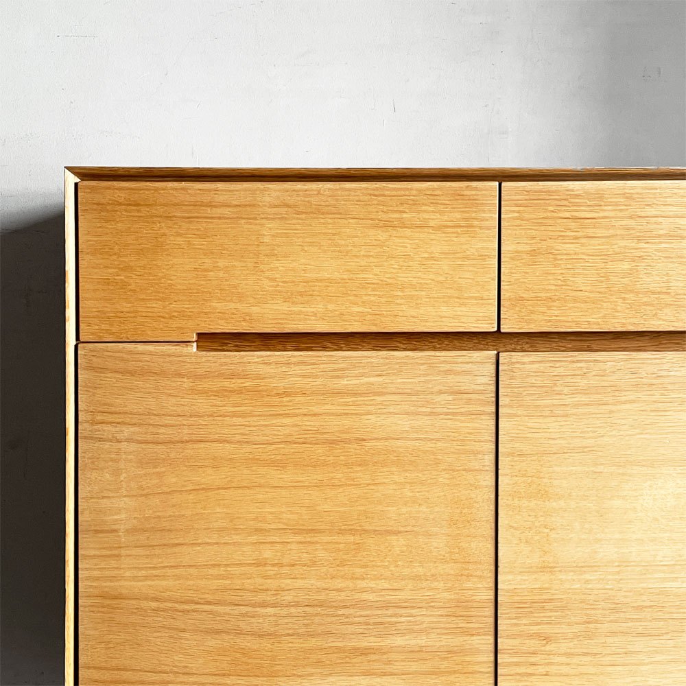 タイムアンドスタイル TIME&STYLE ホリゾンタルコンポジションキャビネット HORIZONTAL Composition Cabinet オーク材 W90cm ナチュラルモダン ■