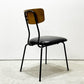 ジャーナルスタンダードファニチャー journal standard Furniture j.s.F ヘンリー HENRY ダイニングチェア PVCレザー アイアン 廃番 A ●